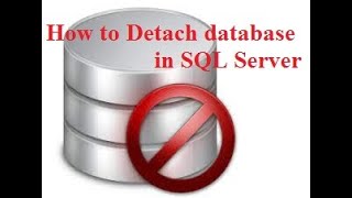 How to Detach database in SQL Server
