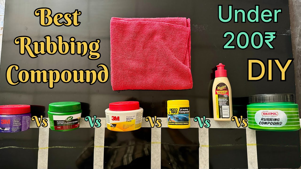 Best Rubbing Compound,3m vs Turtle vs Moto Max vs Meguiars vs Waxpol How to Remove Scratches at Home