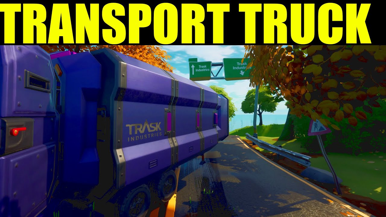 Locate a Task transport truck Location - Fortnite (Wolverine Challenge Week 5)