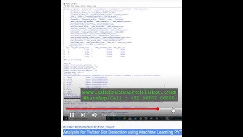 Analysis for Twitter Bot Detection using Machine Learning PYTHON PROJECT