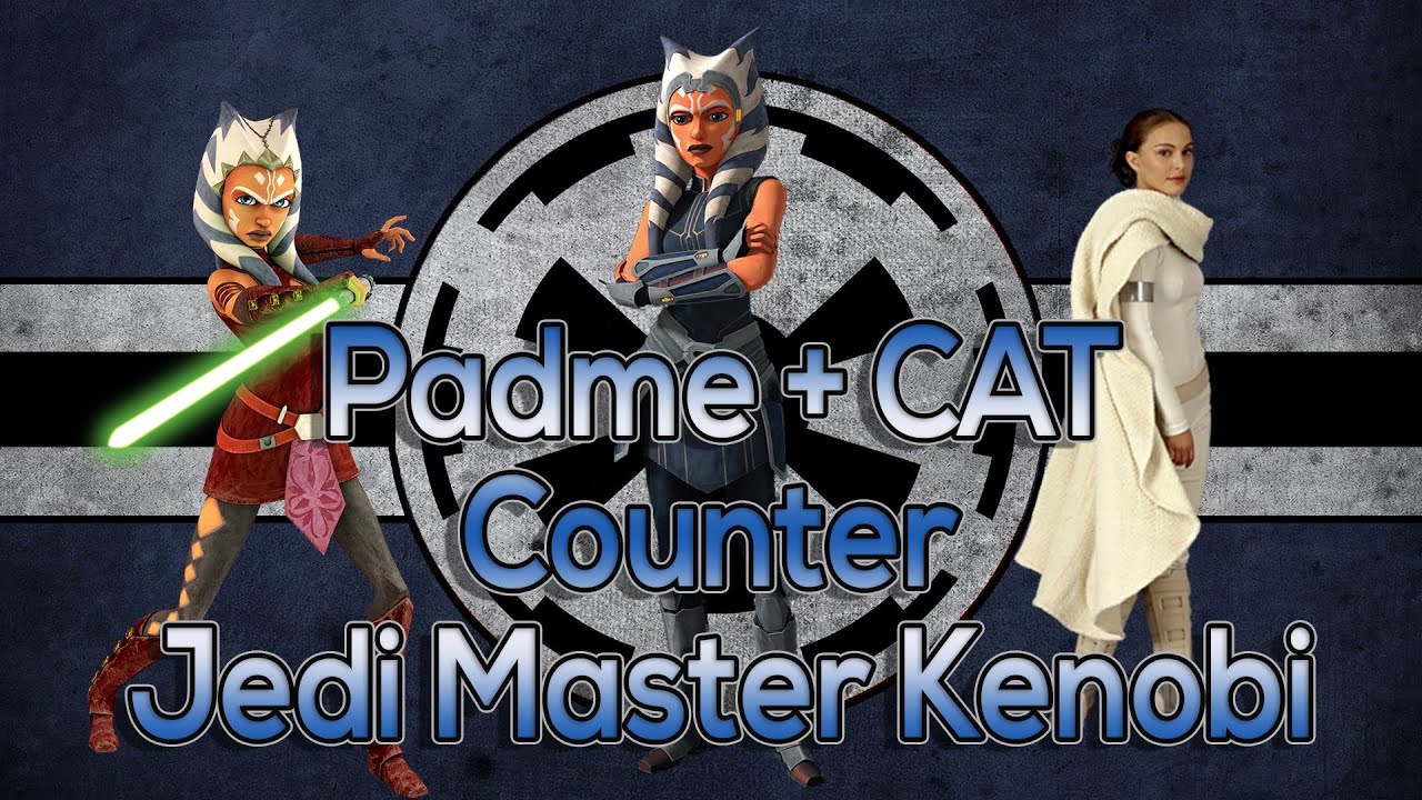 Padme + Commander Ahsoka Tano Counter Jedi Master Kenobi YouTube