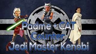 Padme + Commander Ahsoka Tano Counter Jedi Master Kenobi