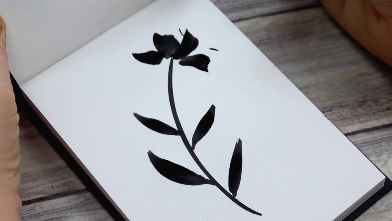 Sketch simple, elegant florals with POSCA brush