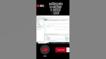 How we change the name of any table by using RENAME command | MYSQL WORKBENCH | #shorts #short