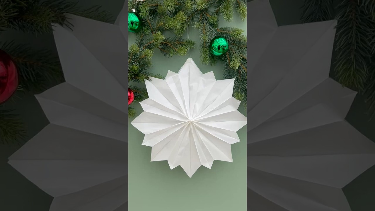 Stern aus Butterbrottüten - super einfach 