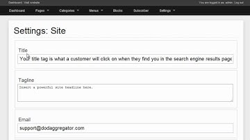 DOD Aggregator Admin Demo Video