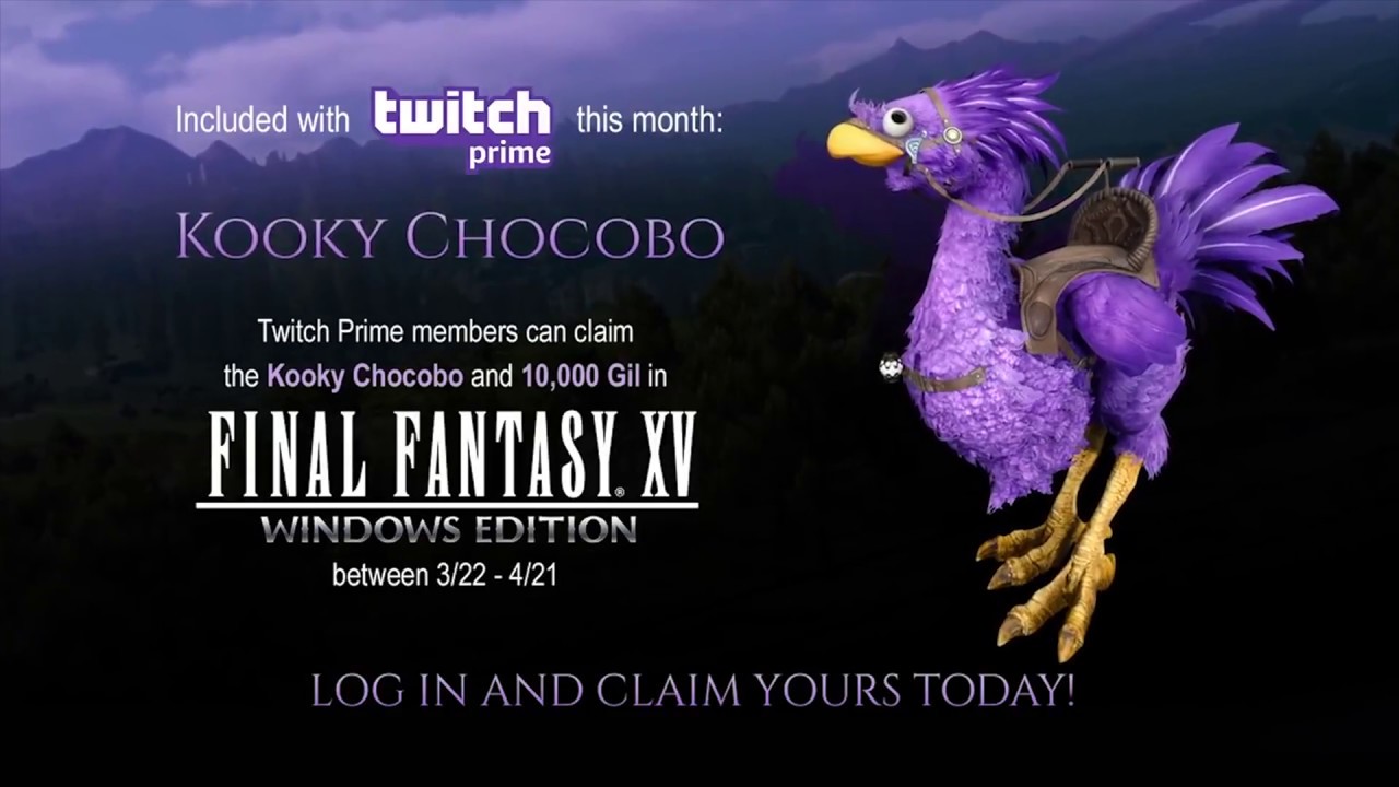Final Fantasy Xv Windows Edition 赶快领取陆行鸟 Youtube