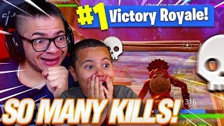 OMG MY 9 YEAR OLD BROTHER WINS ANOTHER SOLO GAME WITH SO MANY KILLS! FORTNITE BATTLE ROYALE! WHAAAT!