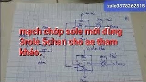 Kiến thức điện #.Lại tìm ra mạch chớp sole bằng 3role 5chan gửi đến anh em.