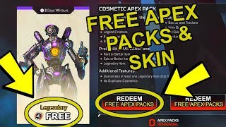 FREE APEX PACKS! FREE APEX LEGENDS SKIN! 5 FREE APEX LEGENDS PACKS! APEX LEGENDS TWITCH PRIME LOOT!