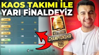 KAOS TAKIMINI YARI FİNALE ÇIKARAN MAÇ/ PUBG MOBILE /CREW CHALLENGE