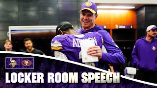 Kevin O’Connell’s Locker Room Speech After Win vs. San Francisco 49ers