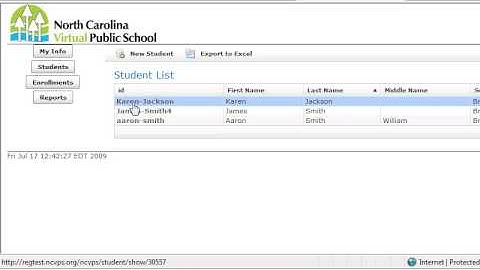 Registration Part 2:  Adding Students to the Registration System