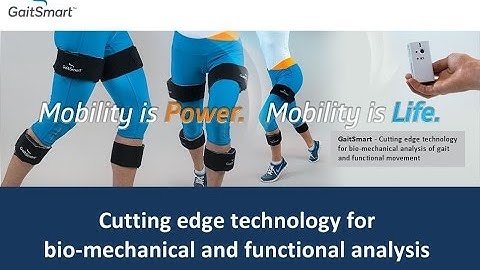 GaitSmart being used to analyse mobility with a lower limb prostheses