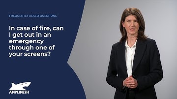 How do I use an emergency exit screen in case of fire?