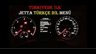 Jetta Mk6 Türkçe Menü YAPTIK! - (2011 Model Göstergeye Türkçe Dil aktif ettik) | Gizli Özellik Açma