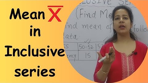 🔥😍👉🏻 Find Mean/Average in Inclusive series #maths #statistics #mean #cbse #ncert @MathsSoSimple