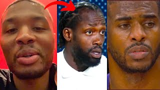 NBA PLAYERS REACT TO PATRICK BEVERLEY DISSING CHRIS PAUL ON ESPN | Pat Bev Chris Paul Beef (Dame +)