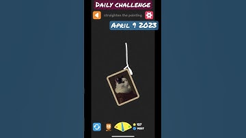 Squiggle drop - daily challenge April 9 | straighten the painting #applearcade #squiggledrop