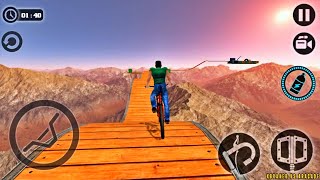 Impossible Bicycle BMX Stunts - Red Bicycle Crazy Stunts - Android Gameplay screenshot 2