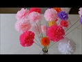 DIY FLORES DE PAPEL CREPOM COLORIDAS - DIY Paper Flowers - Crepe Paper Roses