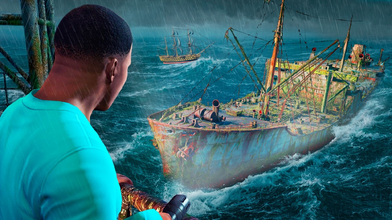 COLECIONANDO BARCOS PERDIDOS NO OCEANO DO GTA 5