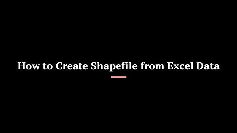 How to Create Shapefile from Excel Data Using ArcGIS