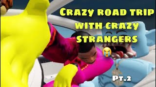 Crazy road trip with crazy strangers in Roblox 😭 #2 screenshot 3
