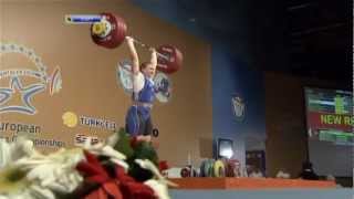 Tatiana Kashirina Champion of Europe on weightlifting 2012 75+