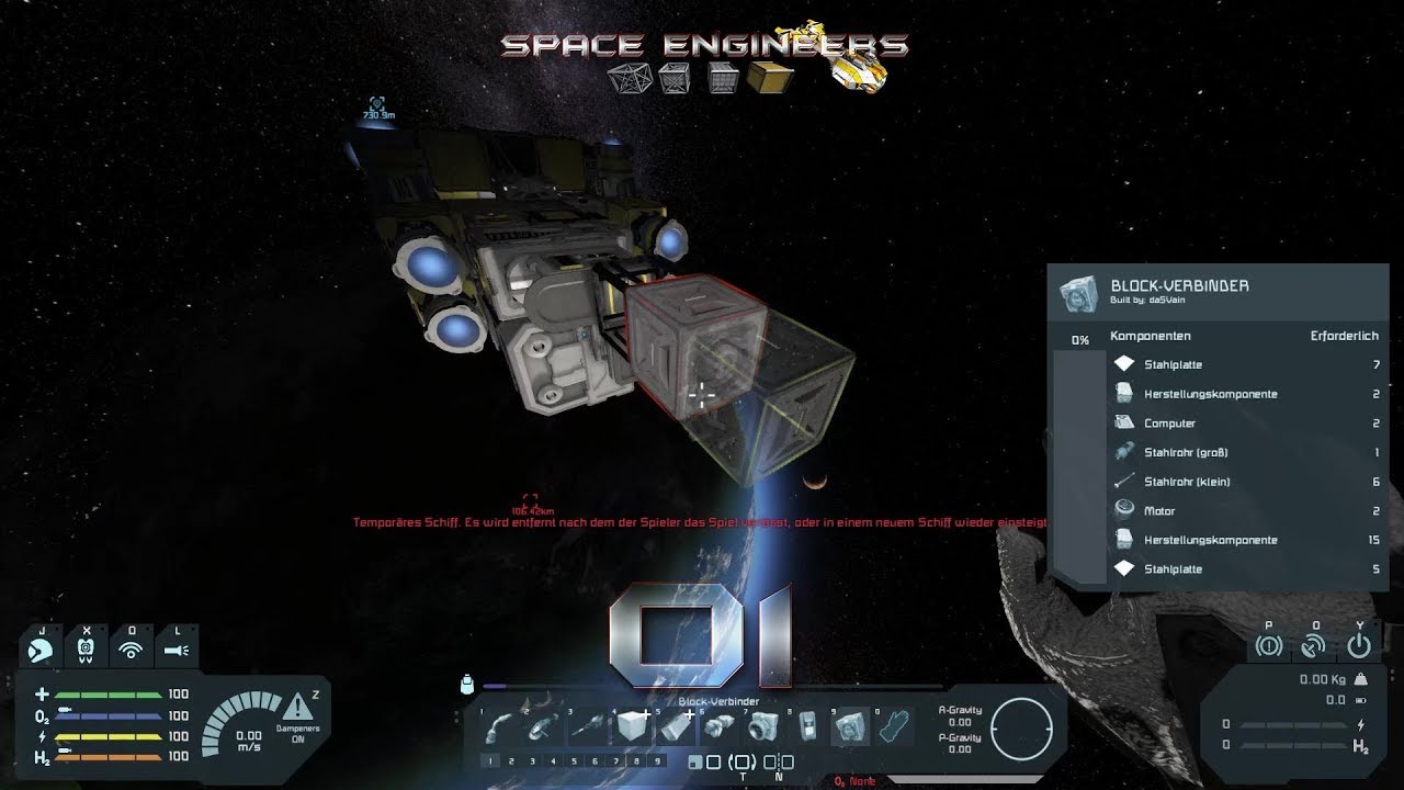 Der Beginn - Space Engineers #01 Gameplay German Deutsch - YouTube