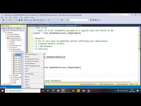ვიდეო: როგორ დავაშიფრო SQL შენახული პროცედურა?