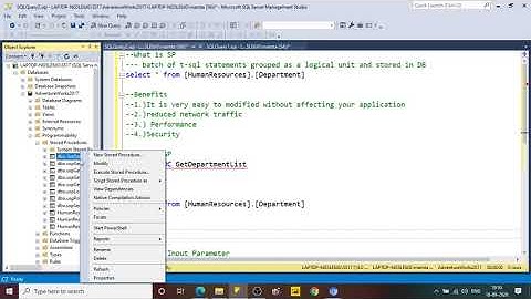SQL Stored Procedures with Input,Default and Output Parameter |  Encrypted Procedure