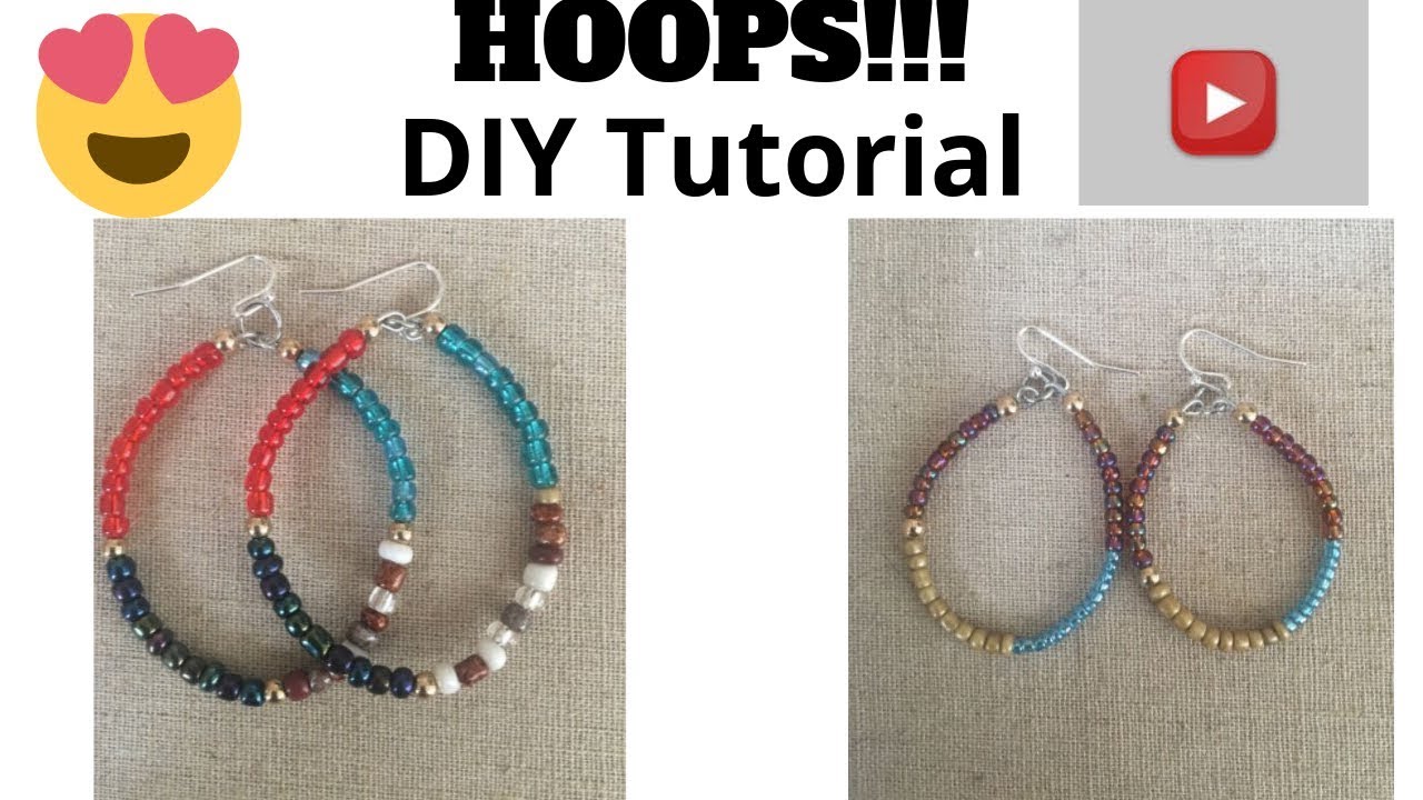 Make-Your-Own Beaded Hoop Earrings – Kroped