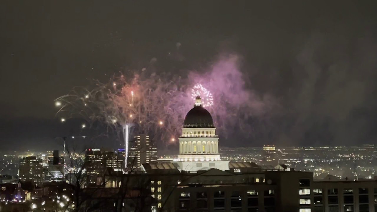 Salt Lake Capitol fireworks 2021 YouTube