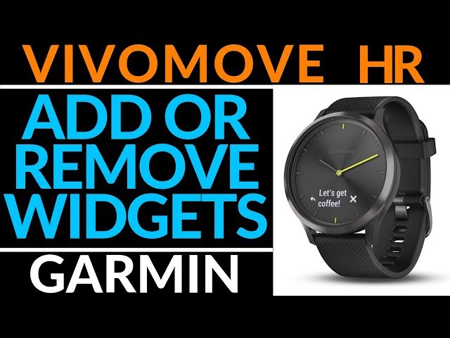 Add or Remove Widgets - Vivomove HR Tutorial - YouTube