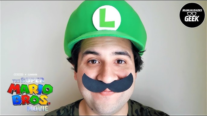 Gorro de Mario, Luigi, Wario y Waluigi en espuma con letras en gomaeva