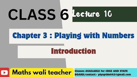 Class 6 Maths | Chapter 3 Playing with Numbers | Factors & Multiples Explained | NCERT 
