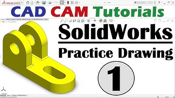 SolidWorks Basic Practice Drawing Exercise for Beginners - 1
