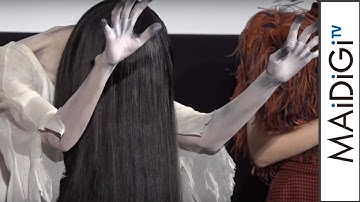 貞子、“総選恐”で伽椰子に勝利！“無言のバンザイ”披露　映画「貞子VS伽椰子」初日舞台あいさつ2　#Sadako vs Kayako　#movie