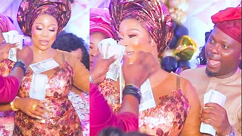 Kunle Afod, & Others Dance & Rain Money On Yoruba Actress Kemi Korede