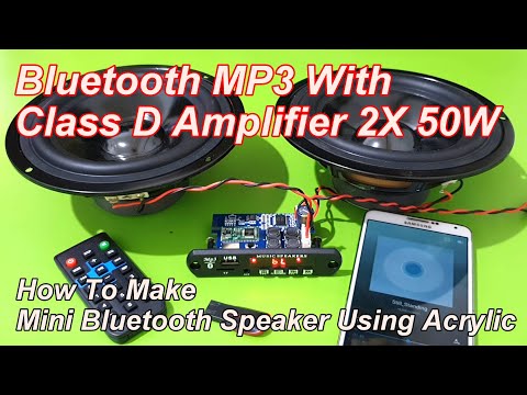 Bluetooth MP3 With Class D Amplifier 2X 50W