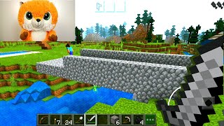 ВЫЖИВАНИЕ с Рыжиком в Minecraft. Рыжик и Шашлык строят мост. В гостях у Рыжика