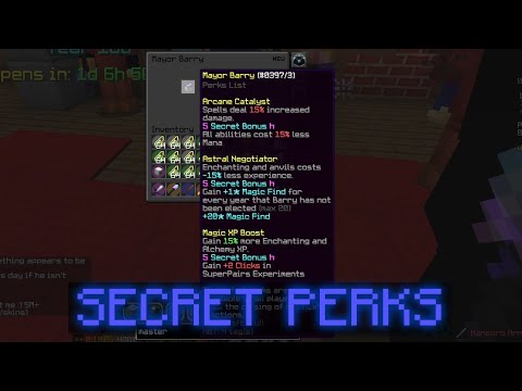 The moment Barry became MAYOR! (SECRET 6 PERKS) | Hypixel skyblock