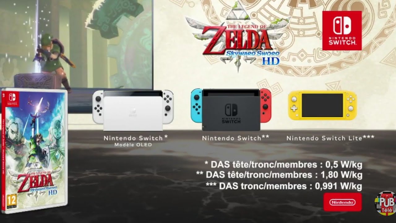 Musique pub The Legend of Zelda Skyward Sword HD Nintendo Switch "révélez le pouvoir qui est en vous" 2021