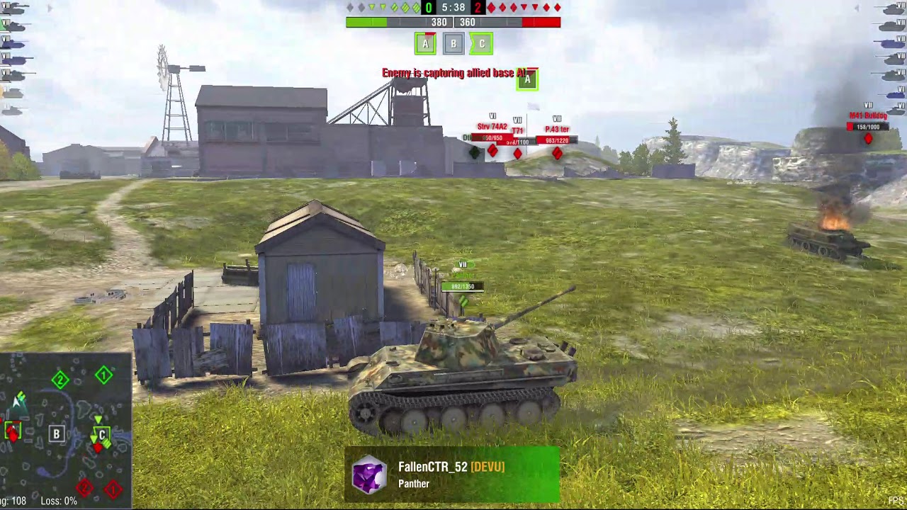 MT-25 Gameplay in Falls Creek Map WoT Blitz