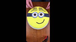 Easy minion theme cake tutorial