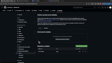 Github Actions Certification - Set Environment Variables from UI