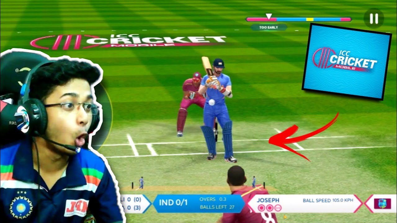 PLAYING FIRST TIME ICC Cricket Mobile in Ultra Graphics OctaL