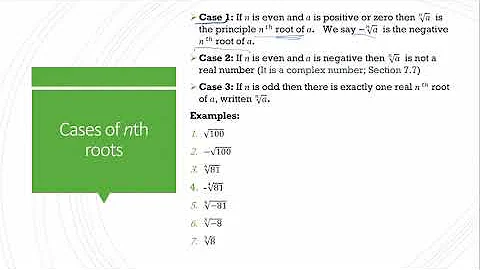 Intermediate Algebra Section  7.1 Part 1
