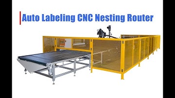 CNC Router with Auto Labeling Function for Wood Processing